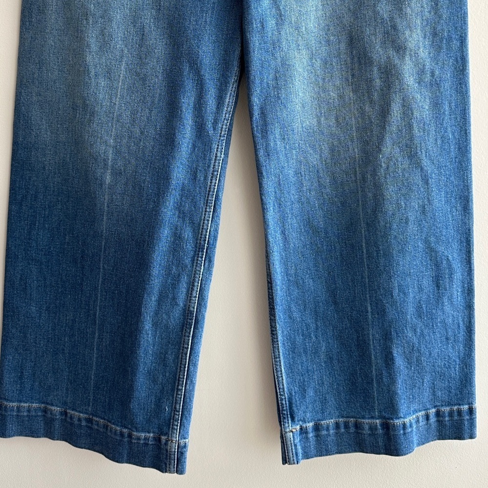 Pilcro Wide-Leg Cropped Blue Jeans - Picture 5 of 16
